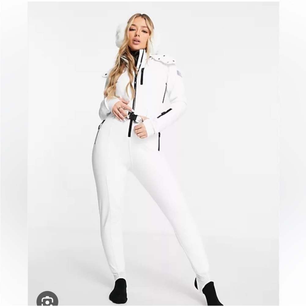 ASOS 4505 ski suit white